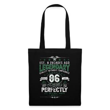 Vintage Légendaire - Vieilli parfaitement 86ème anniversaire - Sac en tissu - noir - Devant