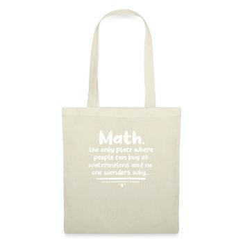 Mathématiques - Sac en tissu - nature - Devant
