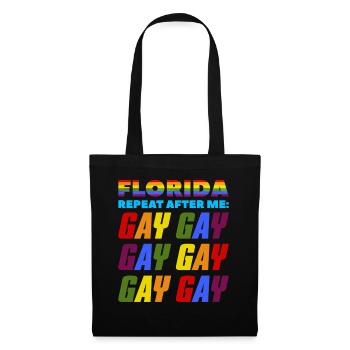 La Floride répète après moi la Gay LGBTQ Pride - Sac en tissu - noir - Devant