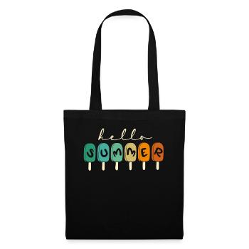 Hello Summer Vibes - Stoffbeutel - Schwarz - Vorne