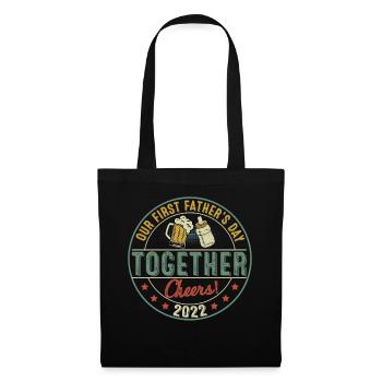 Our First Fathers Day Together Cheers 2022 - Tote Bag - black - Front