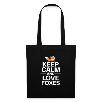 Fox Foxes Fox Forest Animal Forest Animal Gift - Tote Bag - black - Front