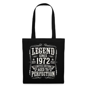 Legend 1972 Vintage Birthday Gift - Tote Bag - black - Front
