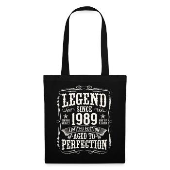 Legend 1989 Vintage Birthday Gift - Tote Bag - black - Front