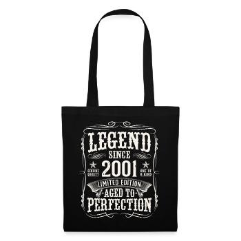 Legend 2001 Vintage Cadeau d’anniversaire - Sac en tissu - noir - Devant