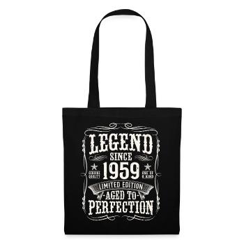 Legend 1959 Cadeau d’anniversaire vintage - Sac en tissu - noir - Devant