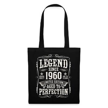 Legend 1960 Vintage Cadeau d’anniversaire - Sac en tissu - noir - Devant