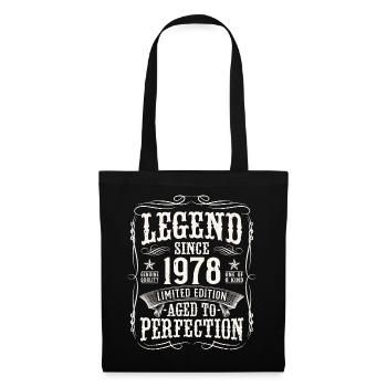 Legend 1978 Vintage Birthday Gift - Tote Bag - black - Front