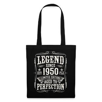Legend 1950 Vintage Cadeau d’anniversaire - Sac en tissu - noir - Devant