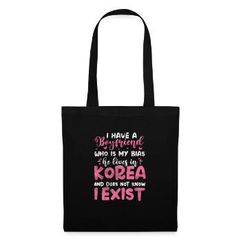 K-Pop Musique Coréenne Pop Corée Kpop Cadeau - Sac en tissu - noir - Devant