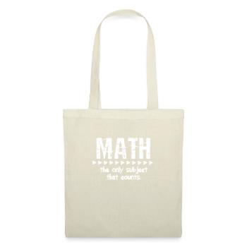 Mathématiques - Sac en tissu - nature - Devant