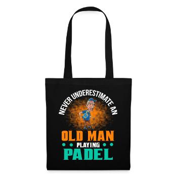Cool Padel Papa Joueur de Padel Père - Sac en tissu - noir - Devant