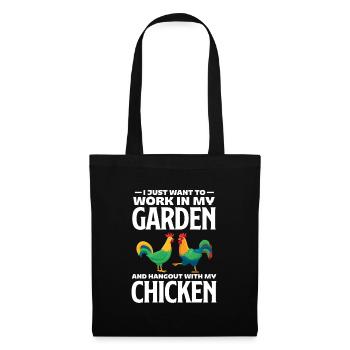 Chicken Farm Poultry Rooster Chickens Gift - Tote Bag - black - Front