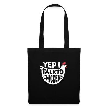Chicken Farm Poultry Rooster Chickens Gift - Tote Bag - black - Front