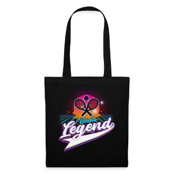 Cool Retro Crossing Rackets Tennis Legend Tennis - Tote Bag - black - Front