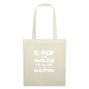 K-Pop - Stoffbeutel - Natur - Vorne