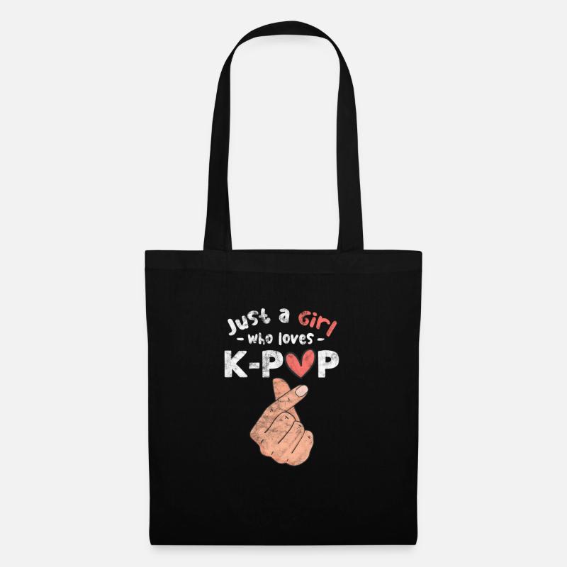 K-Pop Musique Coréenne Pop Corée Kpop Cadeau - Sac en tissu - noir