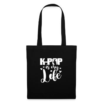 K-Pop - Sac en tissu - noir - Devant