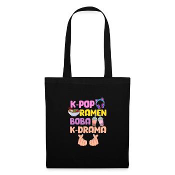 K-Pop Ramen Bubble Tea - Tote Bag - black - Front