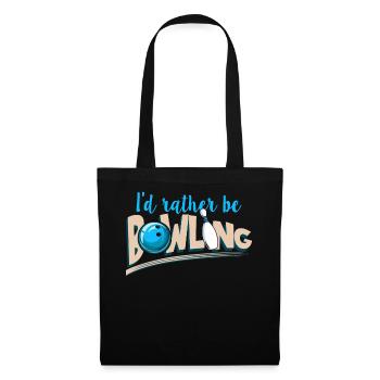Ceci est ma chemise de bowling chanceux - Ne pas laver - Sac en tissu - noir - Devant