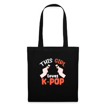 K-Pop - Stoffbeutel - Schwarz - Vorne
