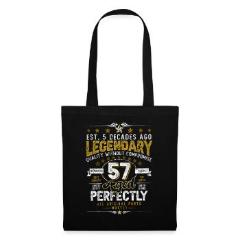 Vintage Légendaire - Vieilli parfaitement 57ème anniversaire - Sac en tissu - noir - Devant