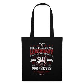 Vintage Légendaire - Vieilli parfaitement 34ème anniversaire - Sac en tissu - noir - Devant