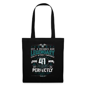 Vintage Légendaire - Vieilli parfaitement 41ème anniversaire - Sac en tissu - noir - Devant