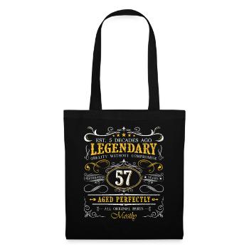 Vintage Légendaire - Vieilli parfaitement 57ème anniversaire - Sac en tissu - noir - Devant