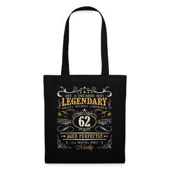 Vintage Légendaire - Vieilli parfaitement 62ème anniversaire - Sac en tissu - noir - Devant