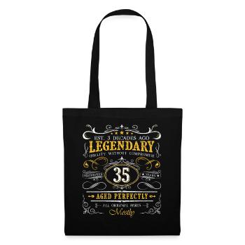 Vintage Légendaire - Vieilli parfaitement 35ème anniversaire - Sac en tissu - noir - Devant