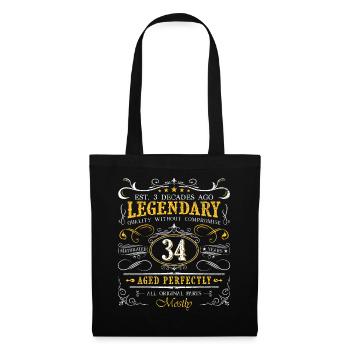 Vintage Légendaire - Vieilli parfaitement 34ème anniversaire - Sac en tissu - noir - Devant