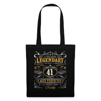 Vintage Légendaire - Vieilli parfaitement 41ème anniversaire - Sac en tissu - noir - Devant