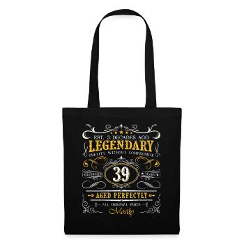 Vintage Légendaire - Vieilli parfaitement 39ème anniversaire - Sac en tissu - noir - Devant