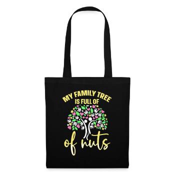 My Family Tree Full Of Nuts Funny Family Tree - Tote Bag - black - Front
