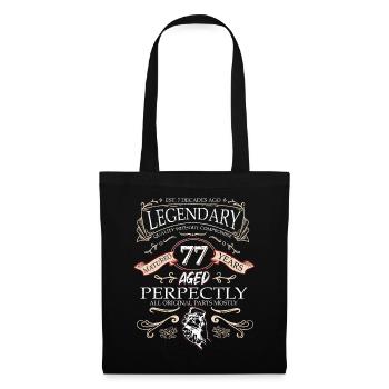 Vintage Légendaire - Vieilli parfaitement 77ème anniversaire - Sac en tissu - noir - Devant