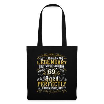 Vintage Legendary - Aged perfectly 69th birthday - Tote Bag - black - Front