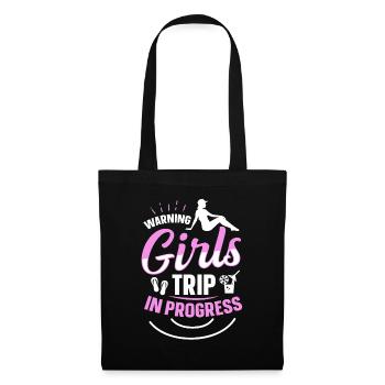 Girls Trip in Progress Vacances Girls Weekend - Sac en tissu - noir - Devant