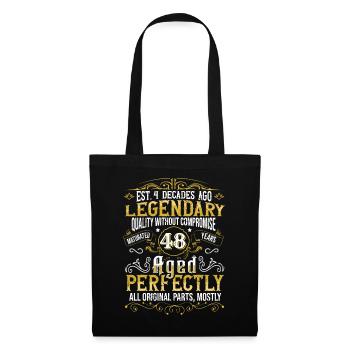 Vintage Légendaire - Vieilli parfaitement 48ème anniversaire - Sac en tissu - noir - Devant