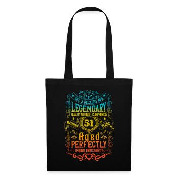 Vintage Légendaire - Vieilli parfaitement 51ème anniversaire - Sac en tissu - noir - Devant