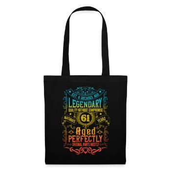 Vintage Légendaire - Vieilli parfaitement 61ème anniversaire - Sac en tissu - noir - Devant