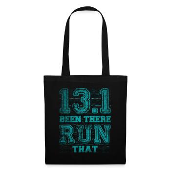13.1 Been There Run That - Coureur de semi-marathon - Sac en tissu - noir - Devant