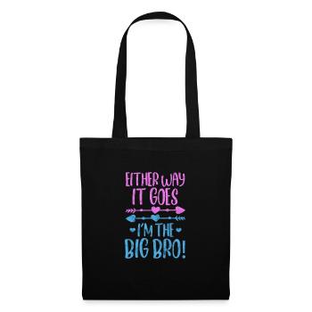Frère - Sac en tissu - noir - Devant