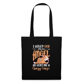 Welsh Corgi Dog Dog Dog Race Cadeau - Sac en tissu - noir - Devant