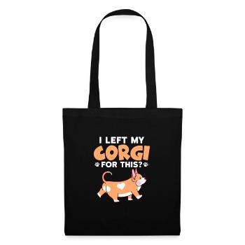 Corgi - Tote Bag - black - Front