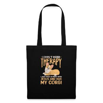 Welsh Corgi Dog Dog Dog Race Cadeau - Sac en tissu - noir - Devant