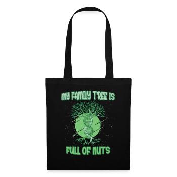 My Family Tree Full Of Nuts Funny Family Tree - Tote Bag - black - Front