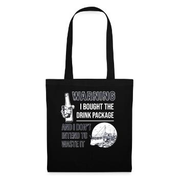 J’ai acheté le forfait boisson Cruise Holiday - Sac en tissu - noir - Devant