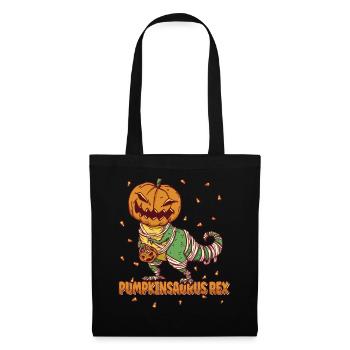 Pumpkinsaurus Dinosaure Drôle Halloween T Rex - Sac en tissu - noir - Devant