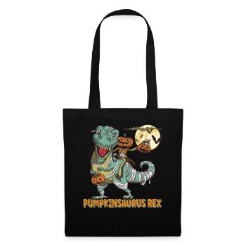 Pumpkinsaurus Dinosaure Drôle Halloween T Rex - Sac en tissu - noir - Devant